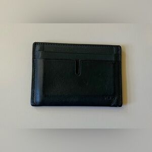Tumi black leather men’s card holder
